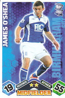 James O'Shea Birmingham City 2009/10 Topps Match Attax #42